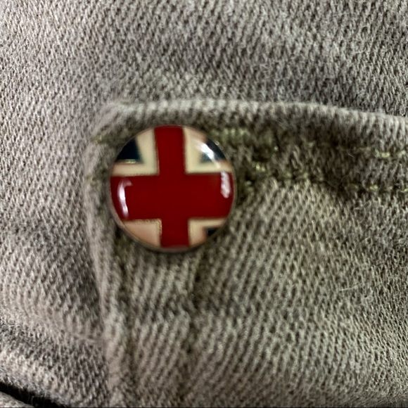 Green Denim, Hudson Natalie Jeans, 5-Pocket Style, Cotton Blend Stretch - Picture 10 of 14